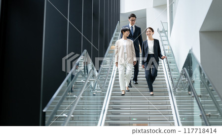 Business moving stairs 117718414