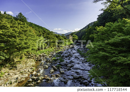 Yoshii River near Okutsu Onsen, Kagamino Town, Okayama Prefecture 117718544