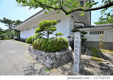 愛知縣西尾市三河國西尾城的牛虎角樓和kuruwa 愛知縣西尾市三河國西尾城的牛虎角樓和kuruwa 117718735
