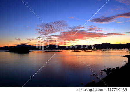 瀨戶內美麗的夕陽美景 117719489