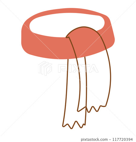 scarf line knitted clothing pink icon element 117720394