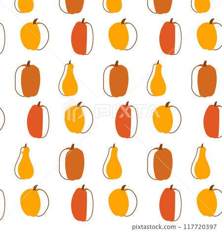 pumpkin colored autumn line garden pattern textile pumpkin colored autumn line garden pattern textile 117720397