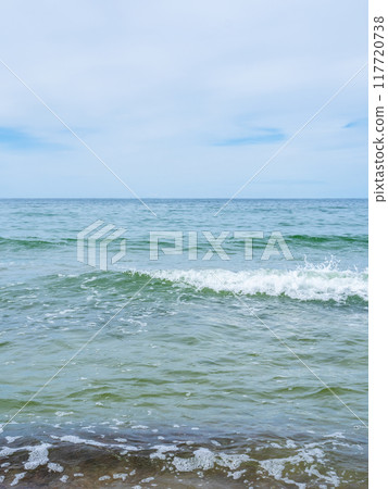 Baltic Sea near sand beach of Curonian Spit 117720738