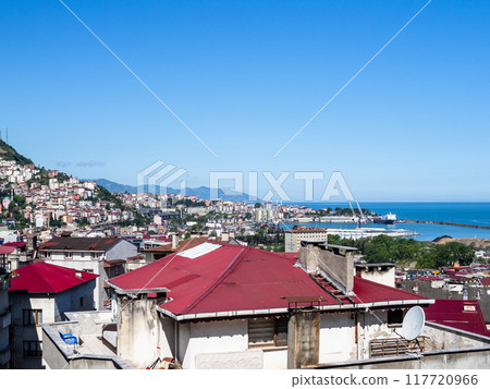 view of Trabzon city on sunny spring morning 117720966