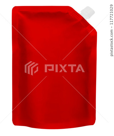 Red Stand-Up Pouch with Spout Cap 117721029