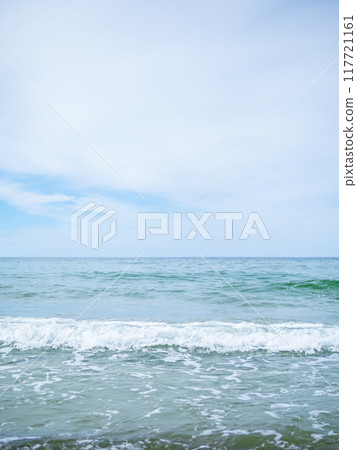 wave on Baltic Sea near beach of Curonian Spit 117721161