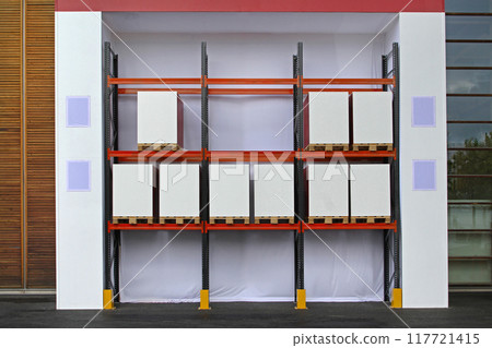 Box Pallets Shelf Storage 117721415