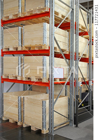 Wooden Crates Shelving System 117721431