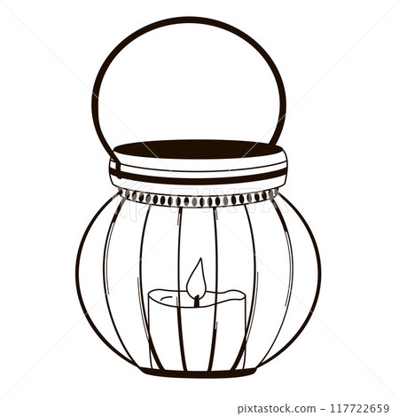 burning candle table lantern for restaurant burning candle table lantern for restaurant 117722659
