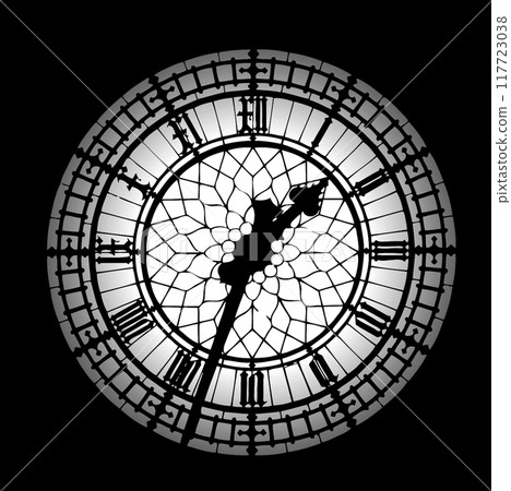 Big Ben silhouette Big Ben silhouette 117723038