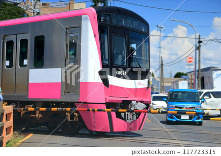 Image of a railroad crossing warning device (Shin-Keisei Line) 117723315