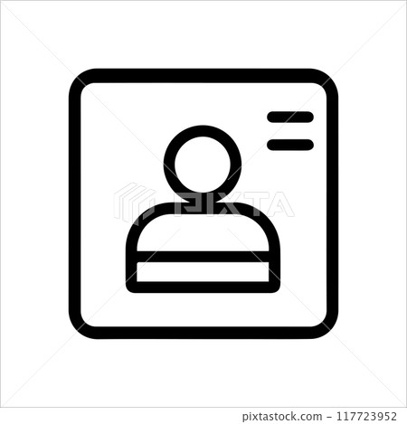 User Folder icon or modern line symbol. Vector line art and icon design with bold outline. Black and white Pixel Perfect minimalistic symbol isolated white background. Silhouette simple thin sign User Folder icon or modern line symbol. Vector line art and icon design with bold outline. Black and white Pixel Perfect minimalistic symbol isolated white background. Silhouette simple thin sign 117723952