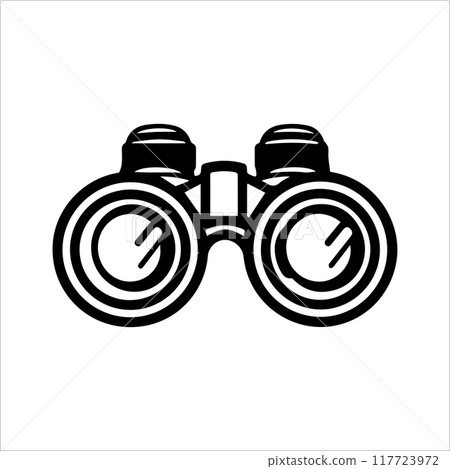 Binocular icon or modern line symbol. Vector line art and icon design with bold outline. Black and white Pixel Perfect minimalistic symbol isolated white background. Silhouette simple thin sign Binocular icon or modern line symbol. Vector line art and icon design with bold outline. Black and white Pixel Perfect minimalistic symbol isolated white background. Silhouette simple thin sign 117723972