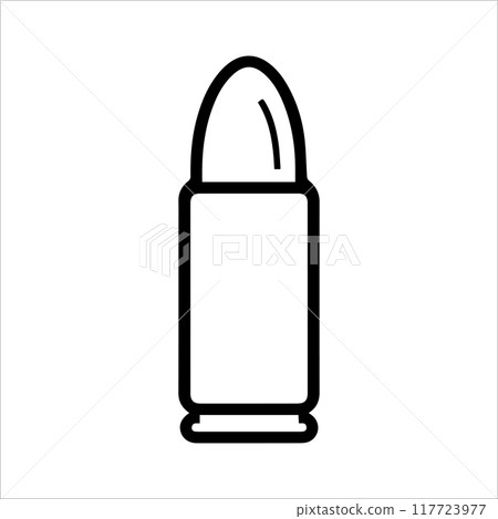 Bullet icon or modern line symbol. Vector line art and icon design with bold outline. Black and white Pixel Perfect minimalistic symbol isolated white background. Silhouette simple thin sign Bullet icon or modern line symbol. Vector line art and icon design with bold outline. Black and white Pixel Perfect minimalistic symbol isolated white background. Silhouette simple thin sign 117723977