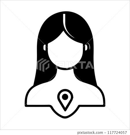User Location icon or modern line symbol. Vector line art and icon design with bold outline. Black and white Pixel Perfect minimalistic symbol isolated white background. Silhouette simple thin sign User Location icon or modern line symbol. Vector line art and icon design with bold outline. Black and white Pixel Perfect minimalistic symbol isolated white background. Silhouette simple thin sign 117724057