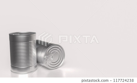 The Can metal for food or health concept 3d rendering. The Can metal for food or health concept 3d rendering. 117724238