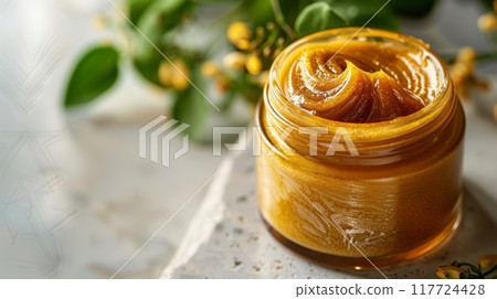 Sugar Cosmetic Body Scrub with enzyme exfoliating particles 117724428