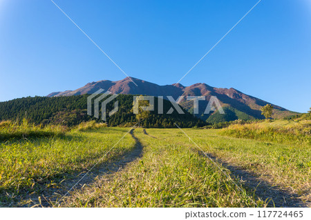 Mount Kokonoe and its tracks (Kuju Plateau, Taketa City, Oita Prefecture) Mount Kokonoe and its tracks (Kuju Plateau, Taketa City, Oita Prefecture) 117724465