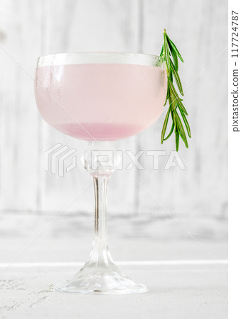 Purple Sunset Cocktail 117724787