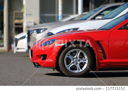 Red sports car image Red sports car image 117725152