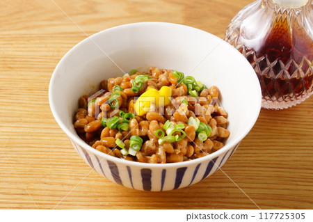 Natto in a small bowl 117725305
