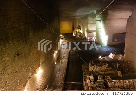 Underground palace at former Oya stone quarry, Utsunomiya, Tochigi Prefecture Underground palace at former Oya stone quarry, Utsunomiya, Tochigi Prefecture 117725390