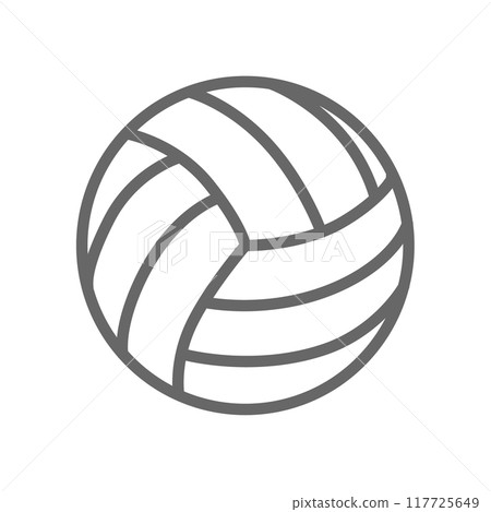 Volleyball line drawing illustration 117725649