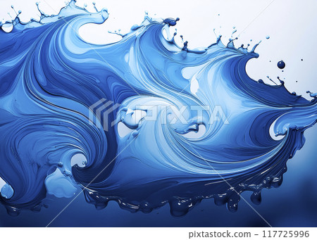 Blue swirl background image material 117725996
