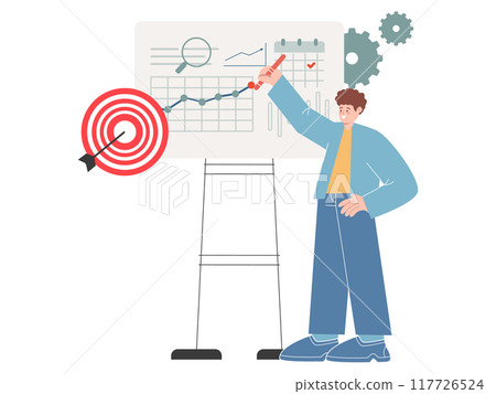 performance management analysis analyze evaluation job make target chart design icon illustration performance management analysis analyze evaluation job make target chart design icon illustration 117726524