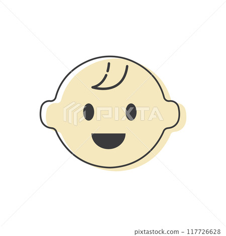 Baby face expressions icon Baby face expressions icon 117726628