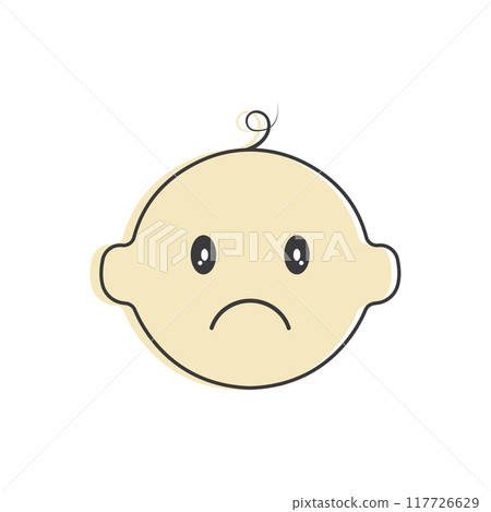 Baby face expressions icon Baby face expressions icon 117726629