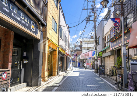 東京狛江市的城市景觀,泉玉川站 東京狛江市的城市景觀,泉玉川站 117726813