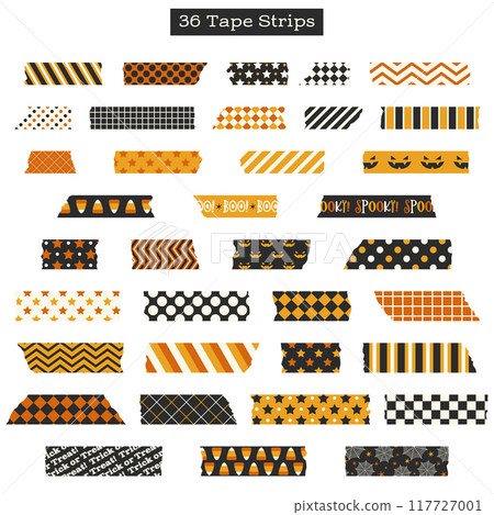 A set of torn masking tape for Halloween 117727001