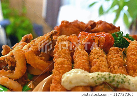 A mountain of hors d'oeuvres A mountain of hors d'oeuvres 117727365