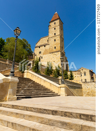 Escalier monumental before Tour d'Armagnac Auch, France Escalier monumental before Tour d'Armagnac Auch, France 117727409