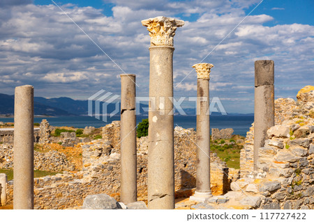 Remains of antique central church in Turkish city of Anemurium Remains of antique central church in Turkish city of Anemurium 117727422