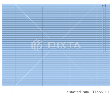 Closed blinds light blue 117727995
