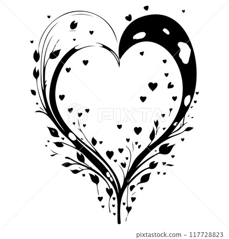 water color Heart love valentine illustration draw element water color Heart love valentine illustration draw element 117728823