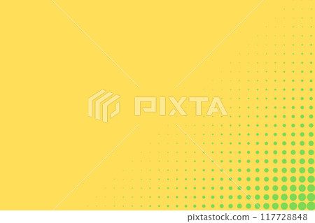 Dots halftone yellow green color pattern gradient texture background. 117728848