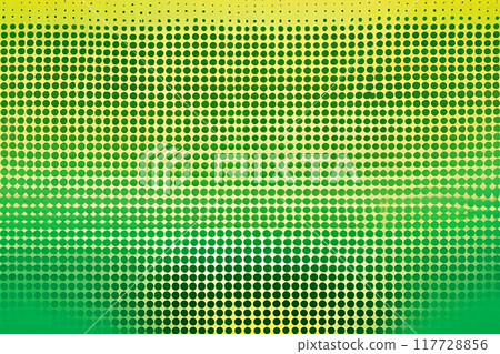 Dots halftone yellow green color pattern gradient texture background. 117728856