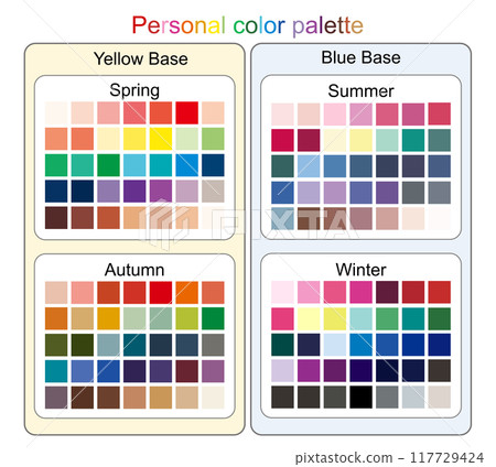 個人色彩圖案色樣圖 117729424