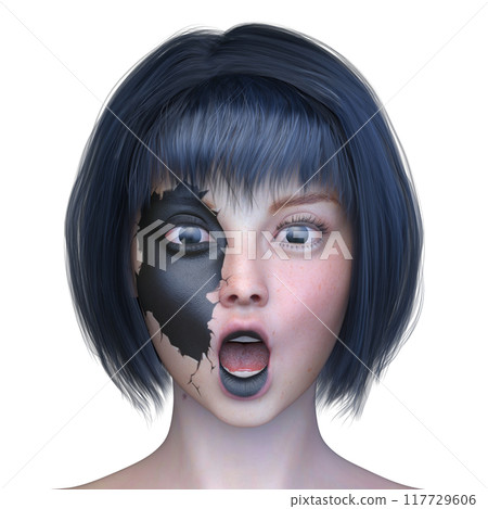 Close-up of a woman's face 117729606