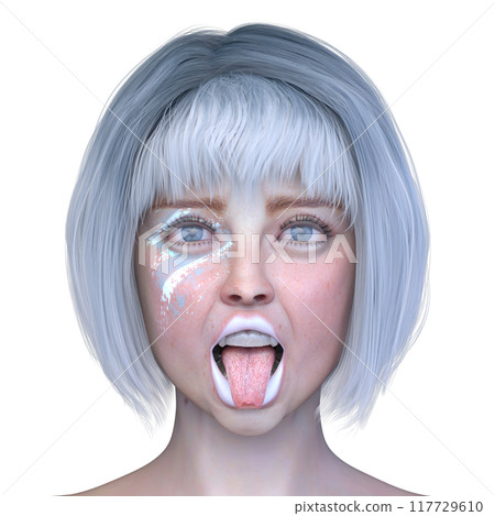 Close-up of a woman's face Close-up of a woman's face 117729610