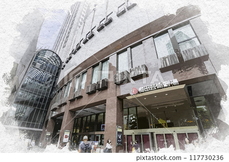 水彩風格梅田 梅田藝術劇場 大阪府大阪市 水彩風格梅田 梅田藝術劇場 大阪府大阪市 117730236