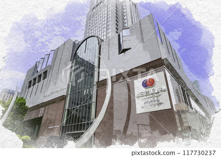 水彩風格梅田 梅田藝術劇場 大阪府大阪市 水彩風格梅田 梅田藝術劇場 大阪府大阪市 117730237