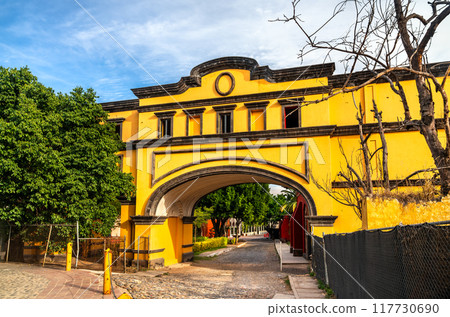 Jose Cuervo La Rojena Distillery, a tequila factory in Tequila - Jalisco, Mexico Jose Cuervo La Rojena Distillery, a tequila factory in Tequila - Jalisco, Mexico 117730690