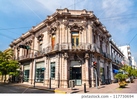 Traditional architecture of the old town of Guadalajara in Jalisco, Mexico Traditional architecture of the old town of Guadalajara in Jalisco, Mexico 117730694