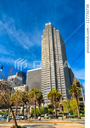 Modern architecture of San Francisco at Embarcadero Plaza - California, United States 117730736