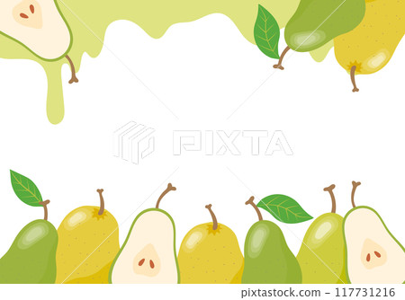 Fresh pear frame Fresh pear frame 117731216