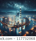 從世貿中心大樓看市中心的夜景 117732068
